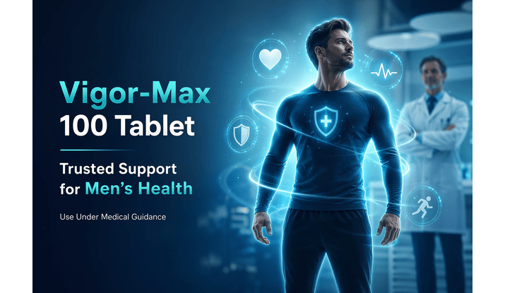 Vigor-Max 100 Tablet by Marxx Pharma benefits and uses