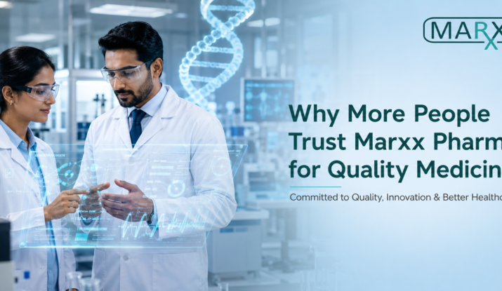 Marxx Pharma quality medicines in India showing trusted pharmaceutical healthcare products