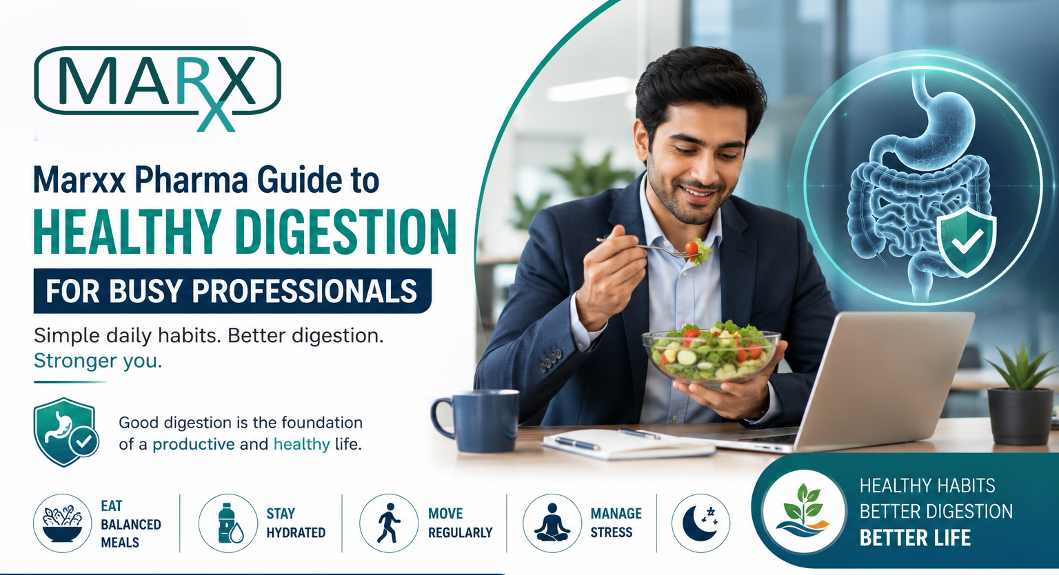 Marxx Pharma Guide to Healthy Digestion for Busy Professionals 1 Marxx Pharma Guide to Healthy Digestion for Busy Professionals